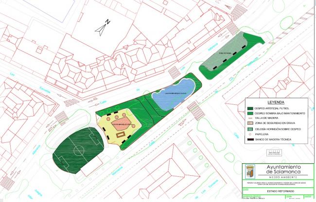 Las plazas y parques de Salamanca se reverdecen