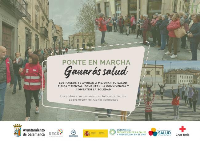 Cartel anunciador de los Paseos Saludables